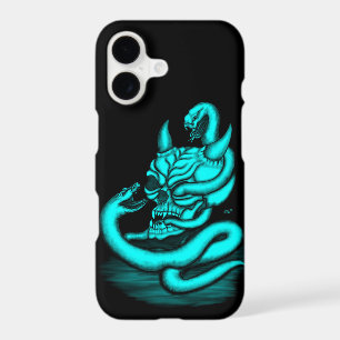 Skull - Devil Head with Snake
