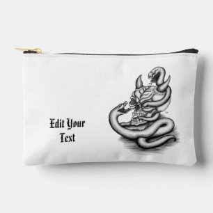 Skull - Devil Head with Snake Accessory Pouch
