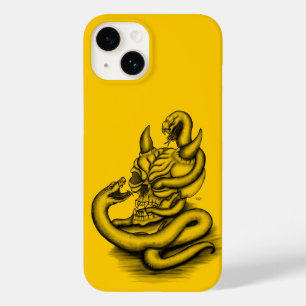 Skull - Devil Head with Snake Case-Mate iPhone 14 Case