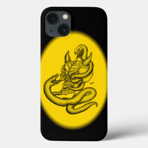 Skull - Devil Head with Snake iPhone 13 Case