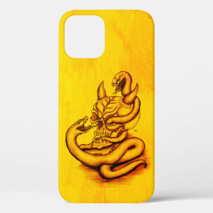 Skull - Devil Head with Snake iPhone 12 Case
