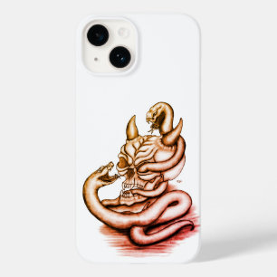 Skull - Devil Head with Snake Case-Mate iPhone 14 Case