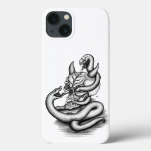 Skull - Devil Head with Snake iPhone 13 Case