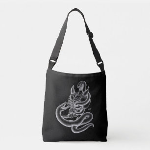 Skull - Devil Head with Snake Crossbody Bag
