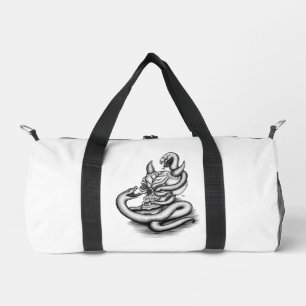 Skull - Devil Head with Snake Duffle Bag