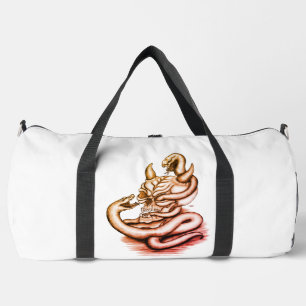 Skull - Devil Head with Snake Duffle Bag