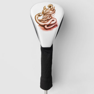 Skull - Devil Head with Snake Golf Head Cover