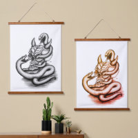 Skull - Devil Head with Snake