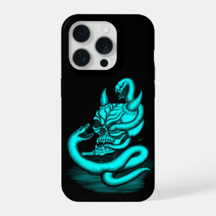 Skull - Devil Head with Snake iPhone 15 Pro Case