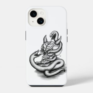 Skull - Devil Head with Snake iPhone 14 Case