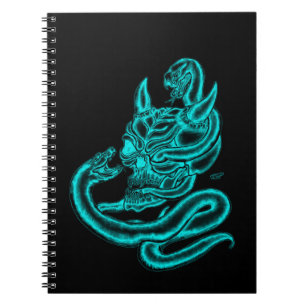 Skull - Devil Head with Snake Notebook