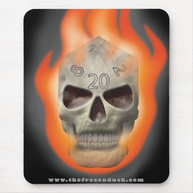 Skull Die Mouse Pad (Front)