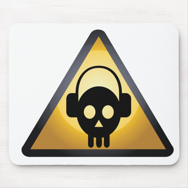 skull dj mouse pad (Front)