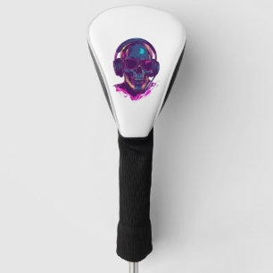Skull DJ Vibes Golf Head Cover