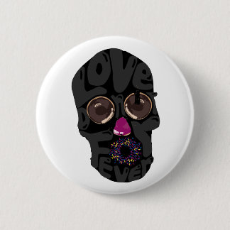 skull-doughnut 2 inch round button