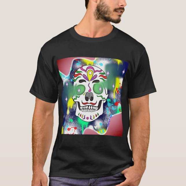 Skull Drawing Men's T-Shirt (Front)