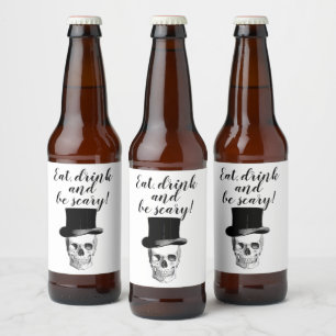 skull drink labels