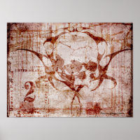 Skull Duggery Gothic Art Poster