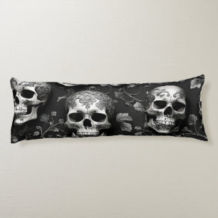 Skull edgy and mysterious body pillow