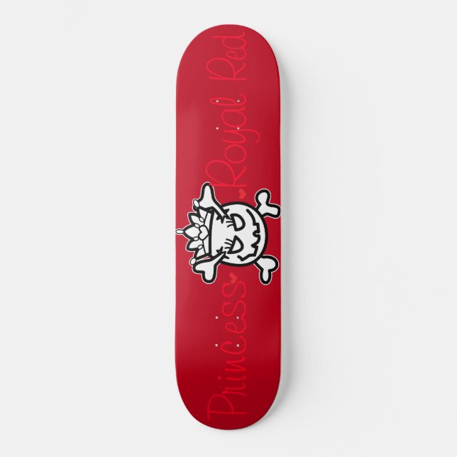 Skull Egg on Royal Red Skateboard (Front)