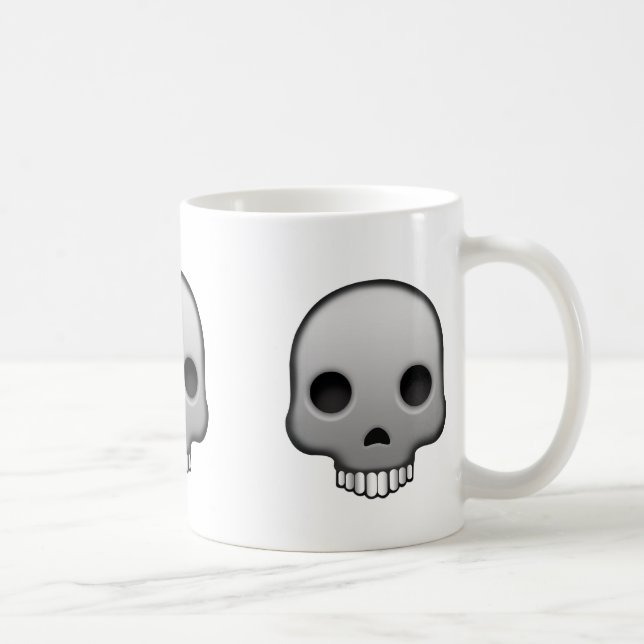 Skull Emoji Coffee Mug (Right)