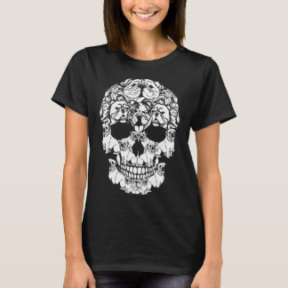 Skull English Bulldog Dog Gifts Funny Halloween Co T-Shirt