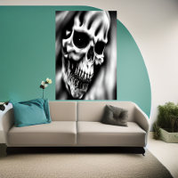 Skull face | AI Art Poster