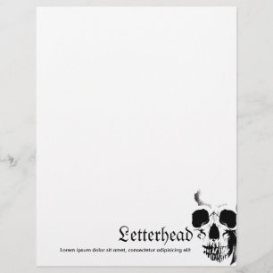 Skull Face Letterhead