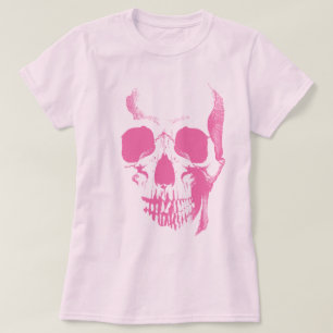Skull Face Pink T-Shirt