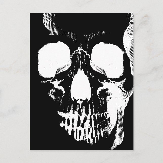 Skull Face Postcard (Front)