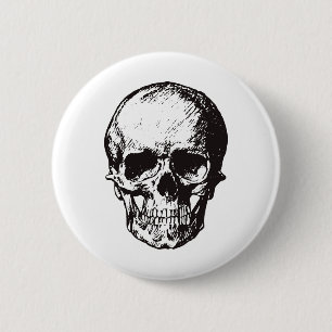 Skull Fantasy Art Rock Punk Heavy Metal 2 Inch Round Button