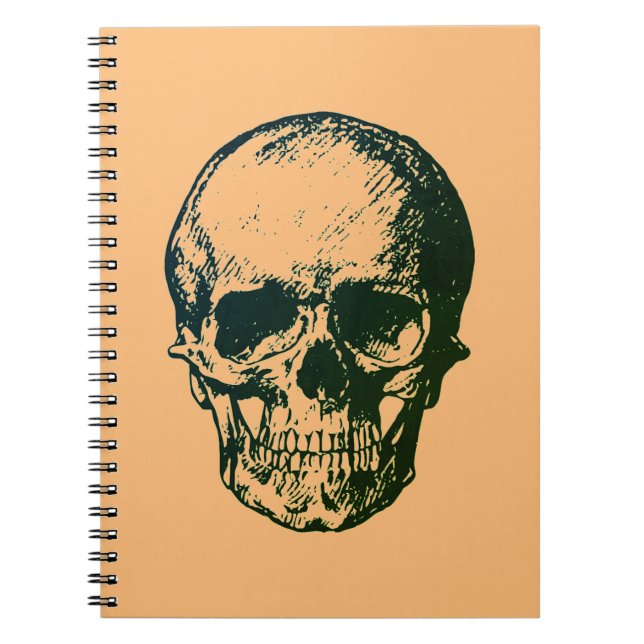 Skull Fantasy Art Rock Punk Heavy Metal Notebook (Front)