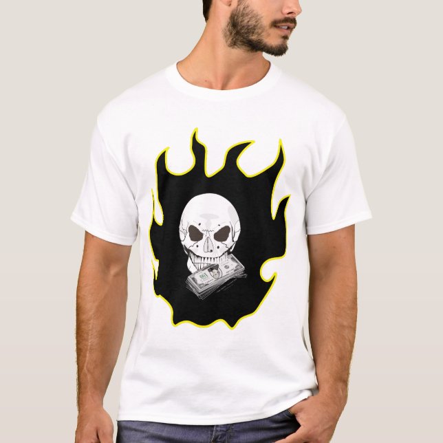 Skull Flame T-Shirt (Front)
