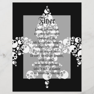 Skull Fleur De Lis Flyer
