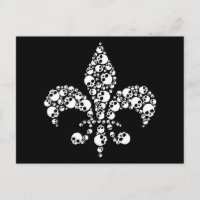 Skull Fleur De Lis