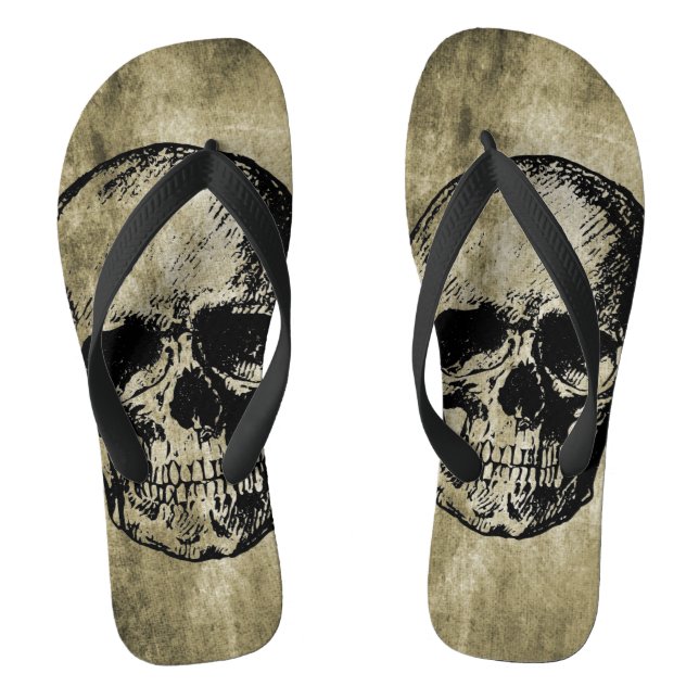 Skull Flip Flops (Footbed)