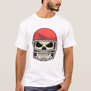 Skull Football Helmet T-Shirt