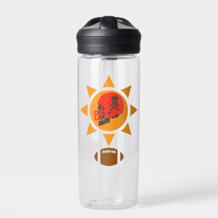 Skull Football Water Bottle