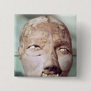 Skull, from Jericho, 7000-6000 BC 2 Inch Square Button