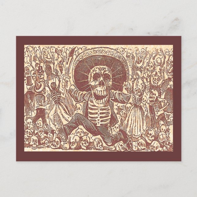 Skull from Oaxaca, La Calavera Oaxaqueña Postcard (Front)