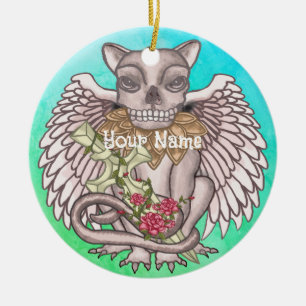 Skull Gargoyle  ornament