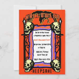 Skull Gatekeeper Party Invitation