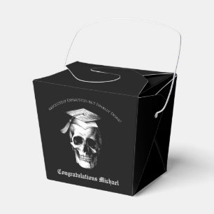 Skull Gothic Graduation Party Radiology Favor Box