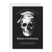 Skull Gothic Graduation Party Radiology