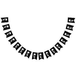 Skull Gothic Halloween Wedding Bunting Flags