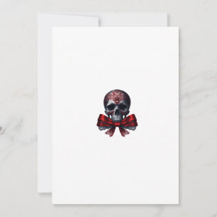 skull gothic invitation