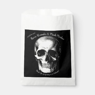 Skull Gothic Wedding Invitation Favour Bag