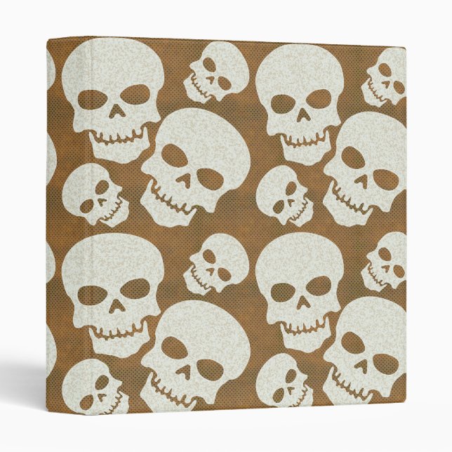 Skull Graphic Pattern Design Binder (Front/Spine)