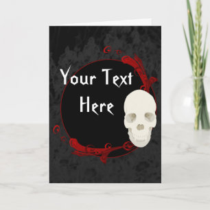 Skull Greeting Card