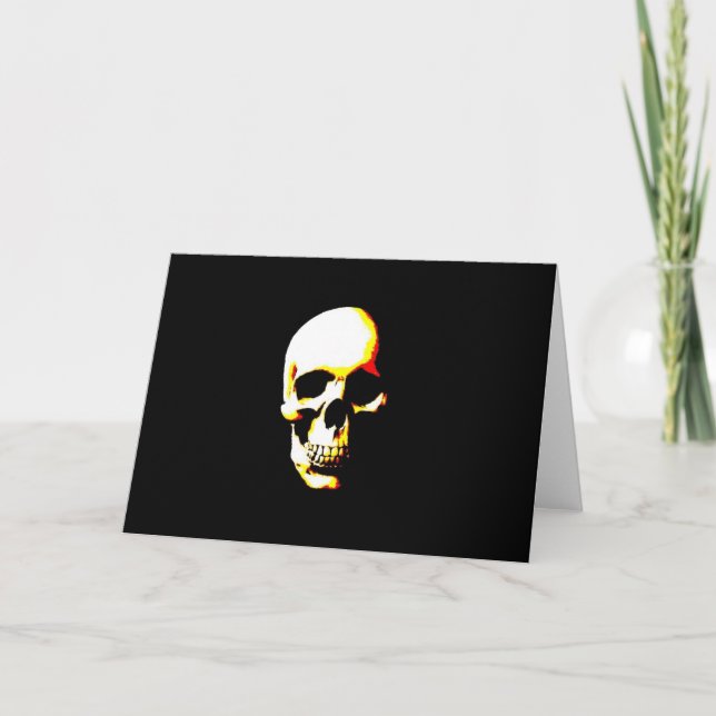 Skull Greeting Cards: Fantasy Art  Rock Punk Card (Front)